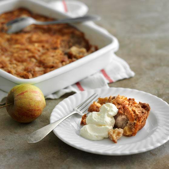 Eplekake med pekannøtter