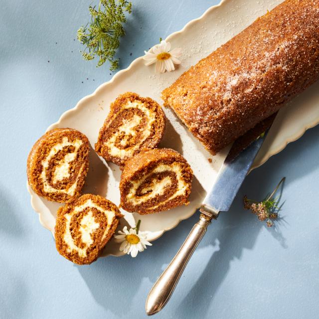 Carrot Swiss roll