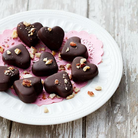 Cookie dough dipped in chocolate