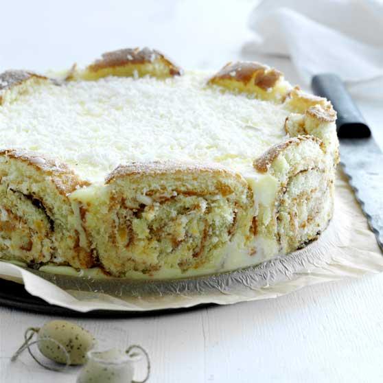Charlotte-kake med påskevri