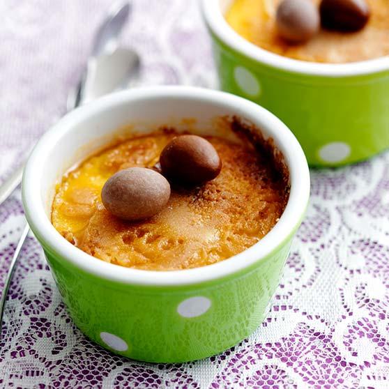 Easter crème brûlée