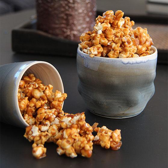 Karamellpopcorn med havsalt