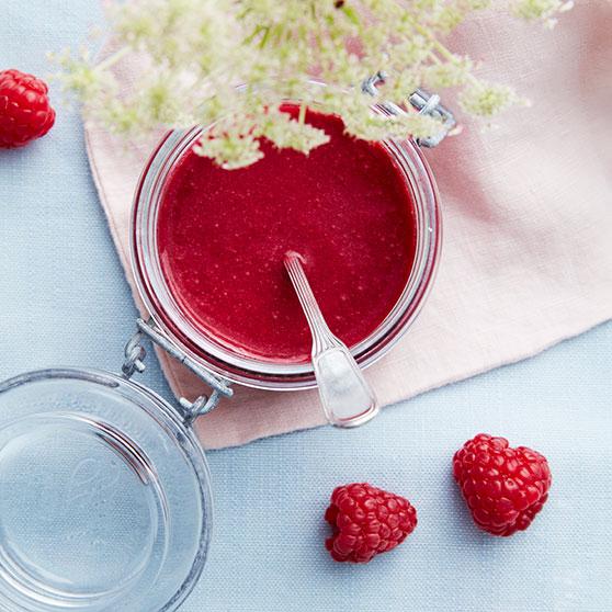 Raspberry curd