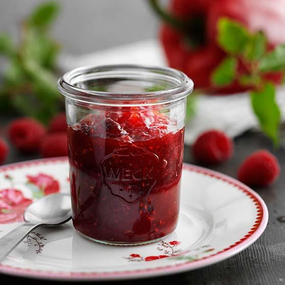 Paprika-bringebærmarmelade