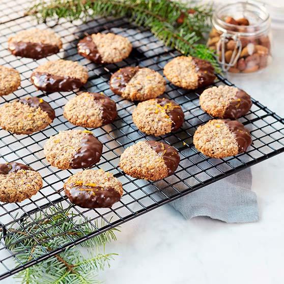 Veganske nøttekaker med sjokolade