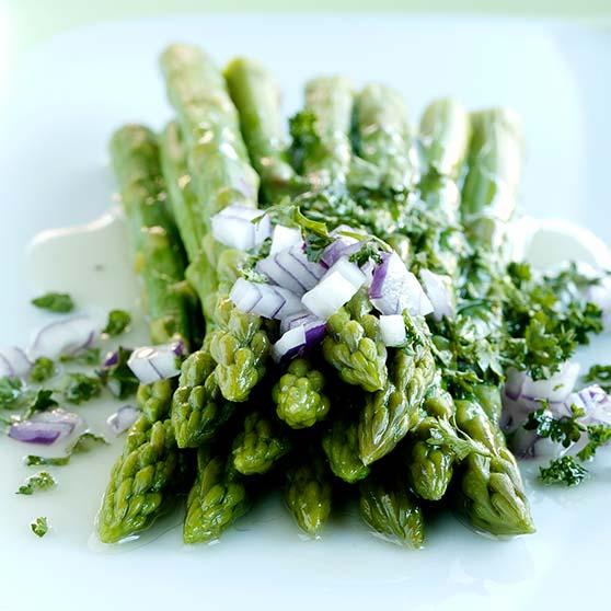 Marinated asparagus